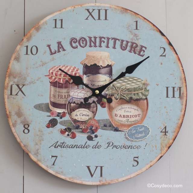 horloge murale cuisine rétro